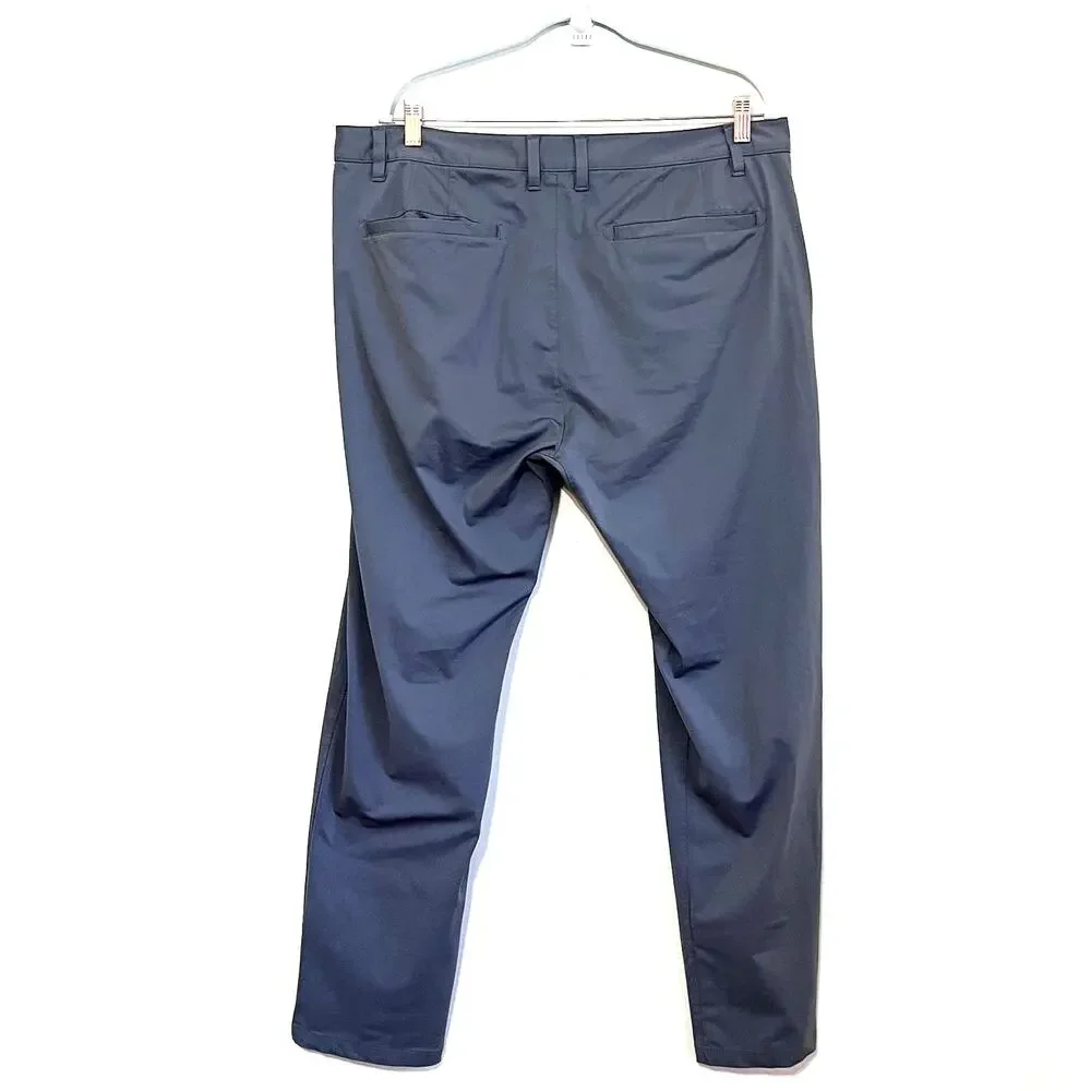 Rhone Commuter Classic Pants Mens 38 Gray Performance Chino Travel Tech‎ Stretch
